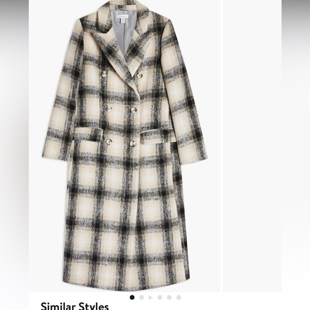 Topshop Toni Check Coat